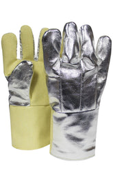 National Safety Apparel Aluminized Thermobest Glove, Reversed Wool Liner, 14" (pair)